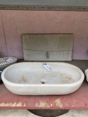 Lavabo Ovale in Marmo