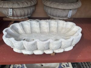 Vasca a Conchiglia in Travertino