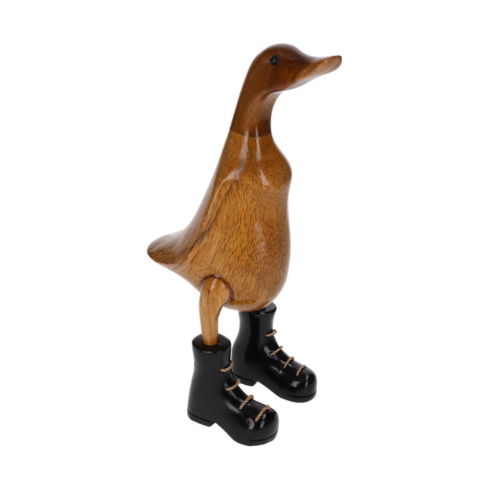 Small Wooden Duck in Boots - RA-MA