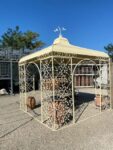 Gazebo in Ferro Panna con Tetto Zingato Ada