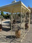 Gazebo in Ferro Panna con Tetto Zingato Ada