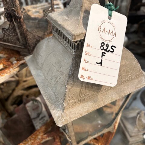 Lanterna Bombata Piccola Grigia