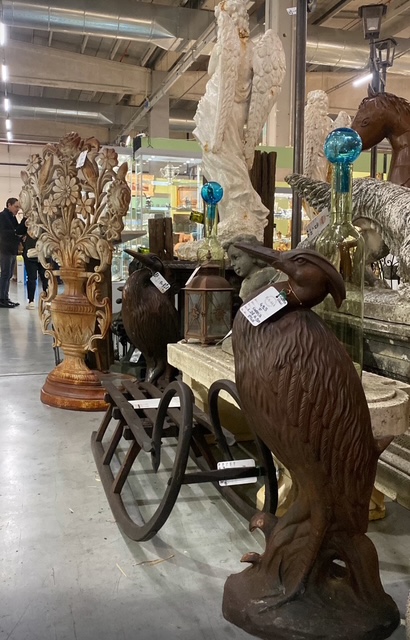 Coppia di Cigni in Ghisa