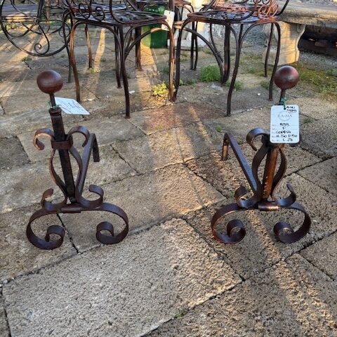 Coppia di Alari per Camino