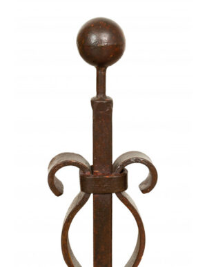 Coppia di Alari in Ferro per Camino