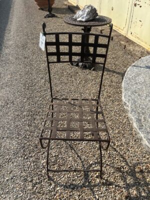 Sedie in Ferro Intrecciate con Riccio