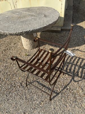 Poltrone in Ferro Imperiali con Pomello Ottone