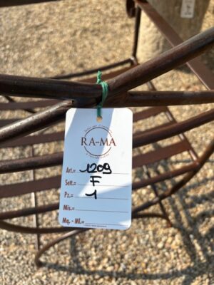 Poltrone in Ferro Imperiali con Pomello Ottone