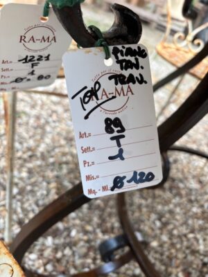 Piano Tavolo in Travertino Rotondo Classico Capanni