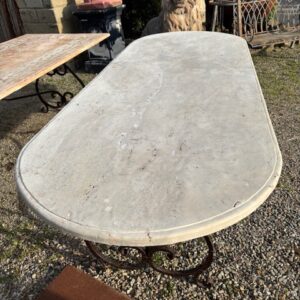 Piano Tavolo in Travertino Ovale SCABAS