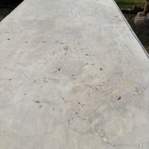 Piano Tavolo in Travertino Ovale SCABAS