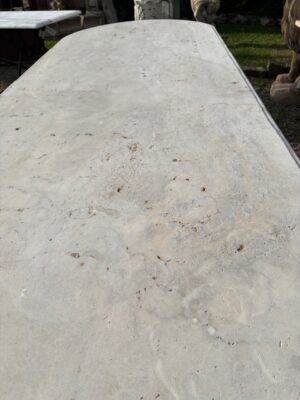 Piano Tavolo in Travertino Ovale SCABAS