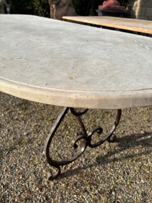 Piano Tavolo in Travertino Ovale SCABAS