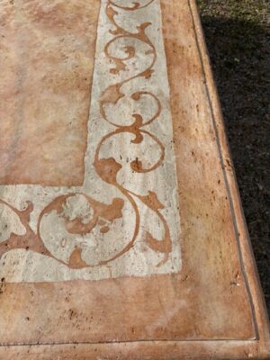 Piano Tavolo in Travertino Pietra Antica