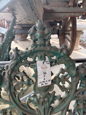 Panchina Stile Reale in Ghisa e Legno