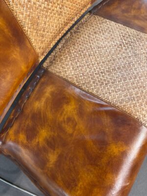 Panchina in Pelle e Ferro