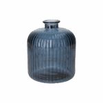 Bottiglia Rigata Cobalto Media