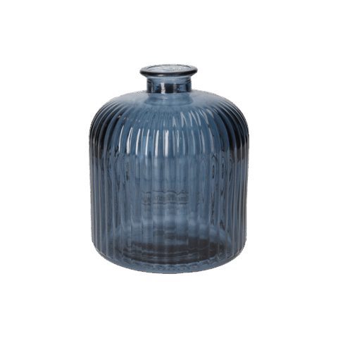 Bottiglia Rigata Cobalto Media