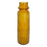 Vaso Rigato Alto Giallo