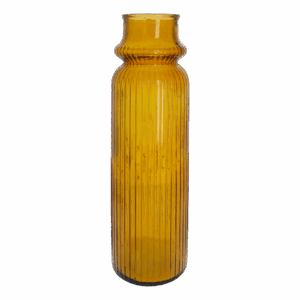 Vaso Rigato Alto Giallo