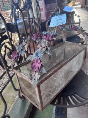 Fioriera Vetro Antico