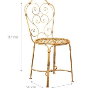 Sedie ferro doppia gamba