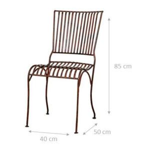 Sedie in Ferro Rossastre