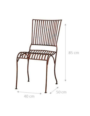 Sedie in Ferro Rossastre