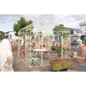 Gazebo in Ferro Avorio Quadrato