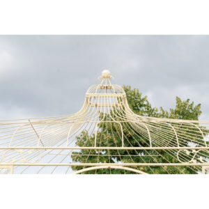 Gazebo in Ferro Avorio Quadrato