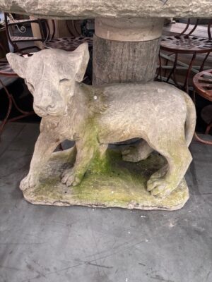 Scultura Puma Leone in Pietra