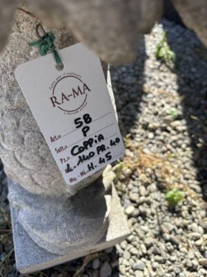 Coppia di Panchine Stondate con Bordo Decorato