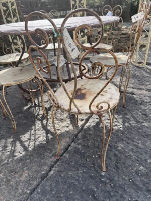 Coppia Sedie Liberty a Farfalla con Doppia Gamba