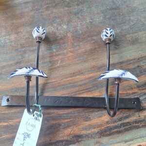 Appendiabiti con due Ganci in Ceramica