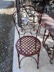 Sedia in Ferro Rossa