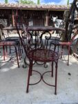 Sedia in Ferro Rossa