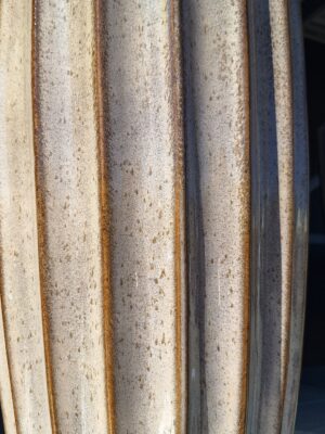 Vaso Rigato Beige Piccolo "Sabbia"