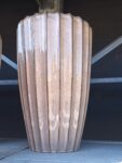 Vaso rigato Beige Grande "Sabbia"