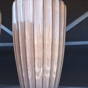 Vaso rigato Beige Grande "Sabbia"