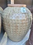 Coppia di vasi in terracotta piccoli Verdi con Decori