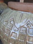Coppia di vasi in terracotta piccoli Verdi con Decori