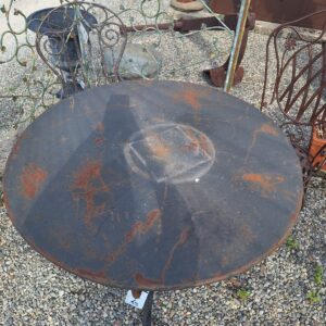 tavolo ferro nero rotondo
