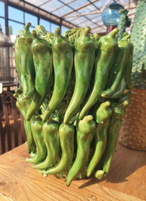 Vasi Peperoncini Verdi in cotto