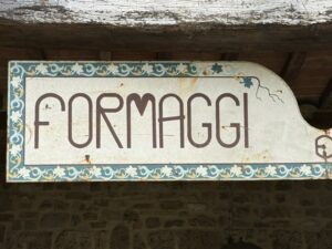 Insegna "Formaggi e Salumi"