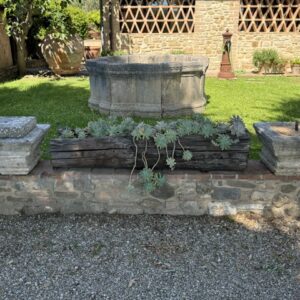 Coppia di Sopra Colonne in Travertino