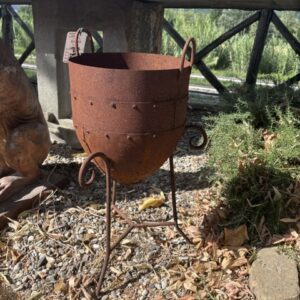 Coppia di Porta Vaso in Ferro