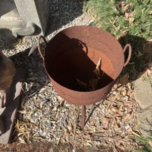 coppia di vasi in ferro