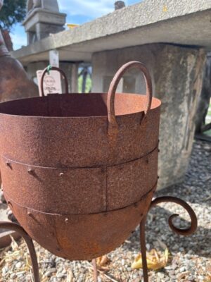 Coppia di Porta Vaso in Ferro