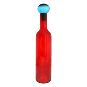 Bottiglione di Design Rosso con tappo