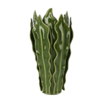 Vaso con foglie verdi